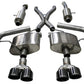 Corsa 18-20 Ford Mustang GT Convertible w/o Active Valves Sport Axle-Back w/ Black PVD 4in Tips 21050BLK