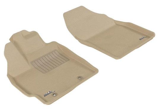 3D MAXpider 2012-2017 Toyota Prius/Prius V Kagu 1st Row Floormat - Tan L1TY09211502