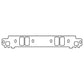 Cometic Gasket Cometic Chrysler Magnum V8 .066in Fiber Intake Manifold Gasket Set - 1.140in x 2.150in Port C5555-060