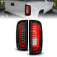 ANZO 15-21 GMC Canyon Full LED Taillights w/ Red Lightbar Black Housing/Clear Lens 311434