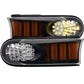 Anzo 2007-2013 Toyota Fj Cruiser LED Parking Lights Black w/Amber Reflector
