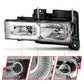ANZO 1999-2000 Cadillac Escalade Crystal Headlights 111499
