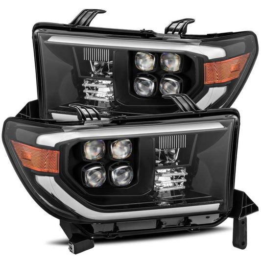 AlphaRex 08-13 Toyota Sequoiaá NOVA LED Proj Headlights Plank Style Alpha Black w/Activation Light 880727 *Discontinued