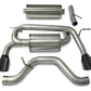 Corsa 06-08 Hummer H3 3in Cat-Back Dual Rear w Single 4in Black Pro-Series Tips 14212BLK