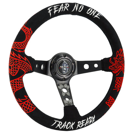 Universal Track Ready 350mm 3" Deep Dish 6-Bolt Steering Wheel | 150 Entries