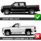 2014-2018 Chevy Silverado 5.8 Ft Short Bed Fleetside Fender Flares PP
