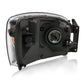 ANZO 2006-2009 Dodge Ram 1500 Crystal Headlight  Black Amber 111427