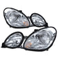 SPYDER Xtune Lexus GS300/GS400/GS430 98-05 Halogen Only Crystal Headlights Chrome HD-JH-LGS98-C 9026928