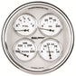 AutoMeter Gauge Quad 5in. 240 Ohm(e) to 33 Ohm(f) Elec Old Tyme White II 1210
