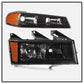SPYDER Xtune Chevy Colorado 04-12 OEM Headlights w/ Bumper Lights Black HD-JH-CCOL04-SET-BK 9032110