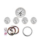 Autometer Old Tyme White 5 Piece Kit (MPH/FUEL/OILP/WTMP/BAT) 59-60 Chevy Car Direct-Fit Dash Kit 7034-OTW