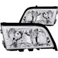 Anzo 1994-2000 Mercedes Benz C Class W202 Crystal Headlights Chrome