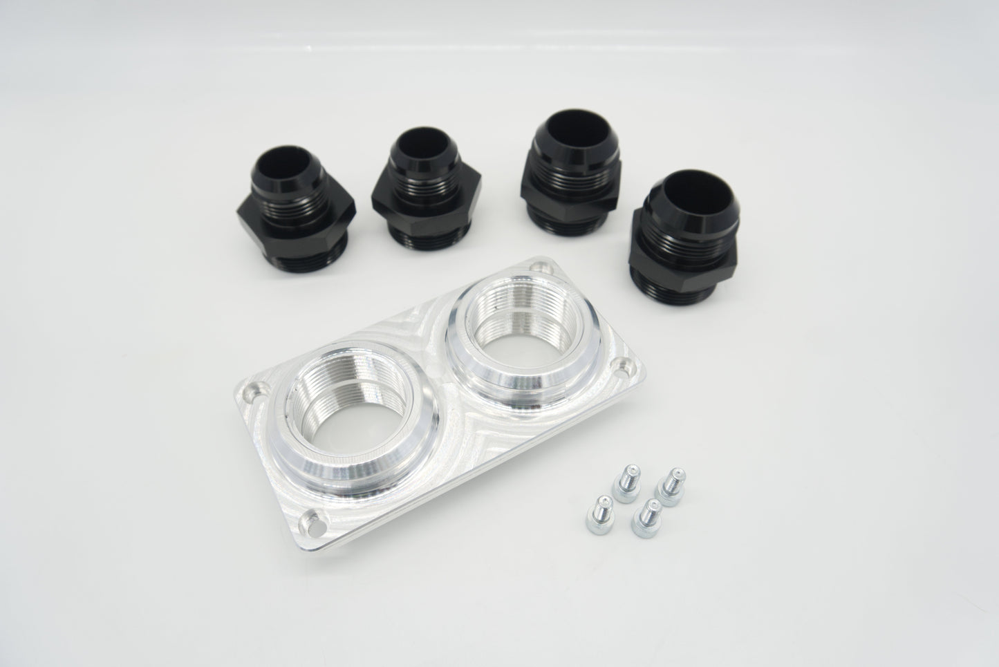 ASE Billet Firewall Plate Dual 20AN Pass Through