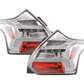 Ford Focus 3 (C346) Chrome Clear LED Lightbar Taillights Set (2010-2014)