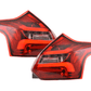 Ford Focus 3 (C346) Hatchback Red LED Taillights Set (2011 - 2014)