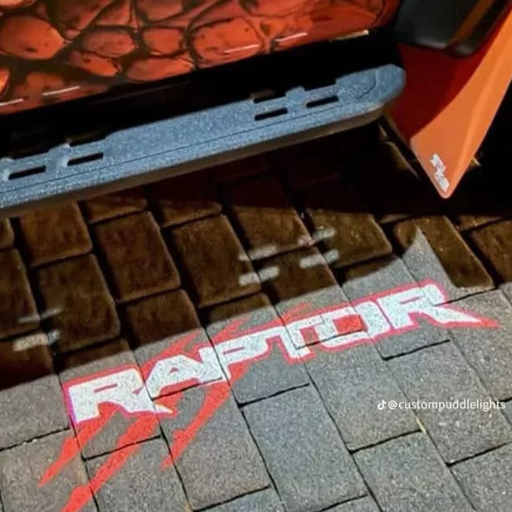 Ford Raptor 1st Gen F150 Premium Side Wing Mirror Puddle Lights Various Designs 2009-2014