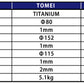 Tomei Full Titanium Muffler Kit Expreme Ti GDF USDM (Previous Part # 440006)