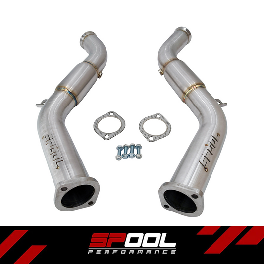 Spool VR30DDTT Full Resonated Downpipes Upgrade [Race Downpipes] | Infiniti Q50 Q60 RZ34 [VR30]