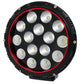 Anzo 8" Round LED Light (Red Bezel)