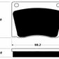 Porterfield Brake Pads for 1977 LOTUS ELITE