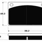 Porterfield Brake Pads for 1968 VOLVO 140 Series w/Girling System M/Cyl w/ 3 1/4 Flang
