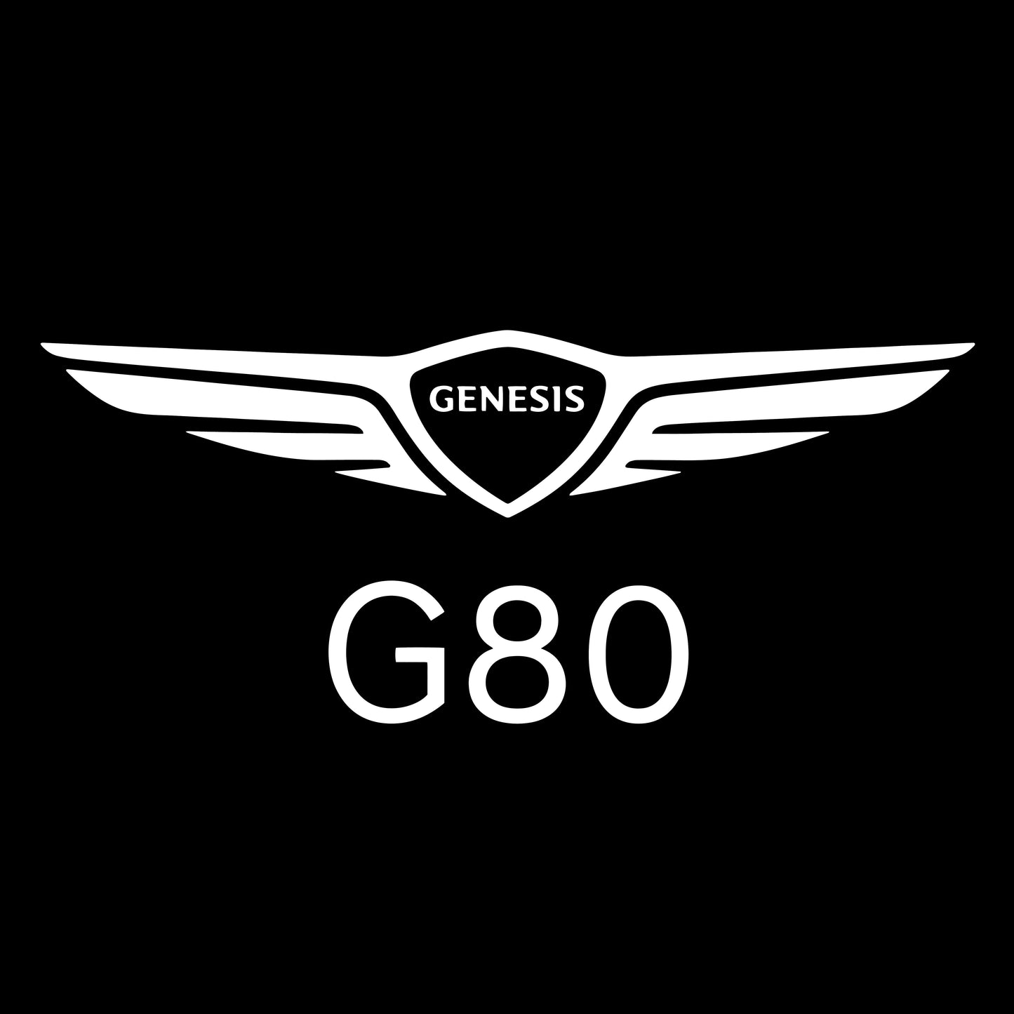 Genesis G80 Door Stick On Puddle Lights Various Designs 2017-2026