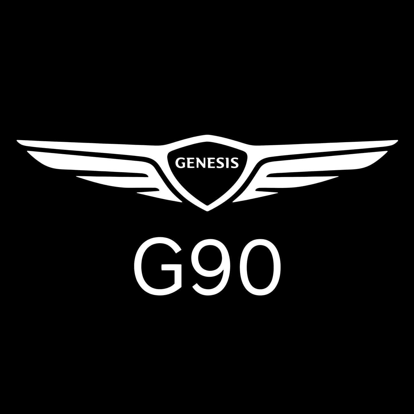 Genesis G90 Door Stick On Puddle Lights Various Designs 2017-2026