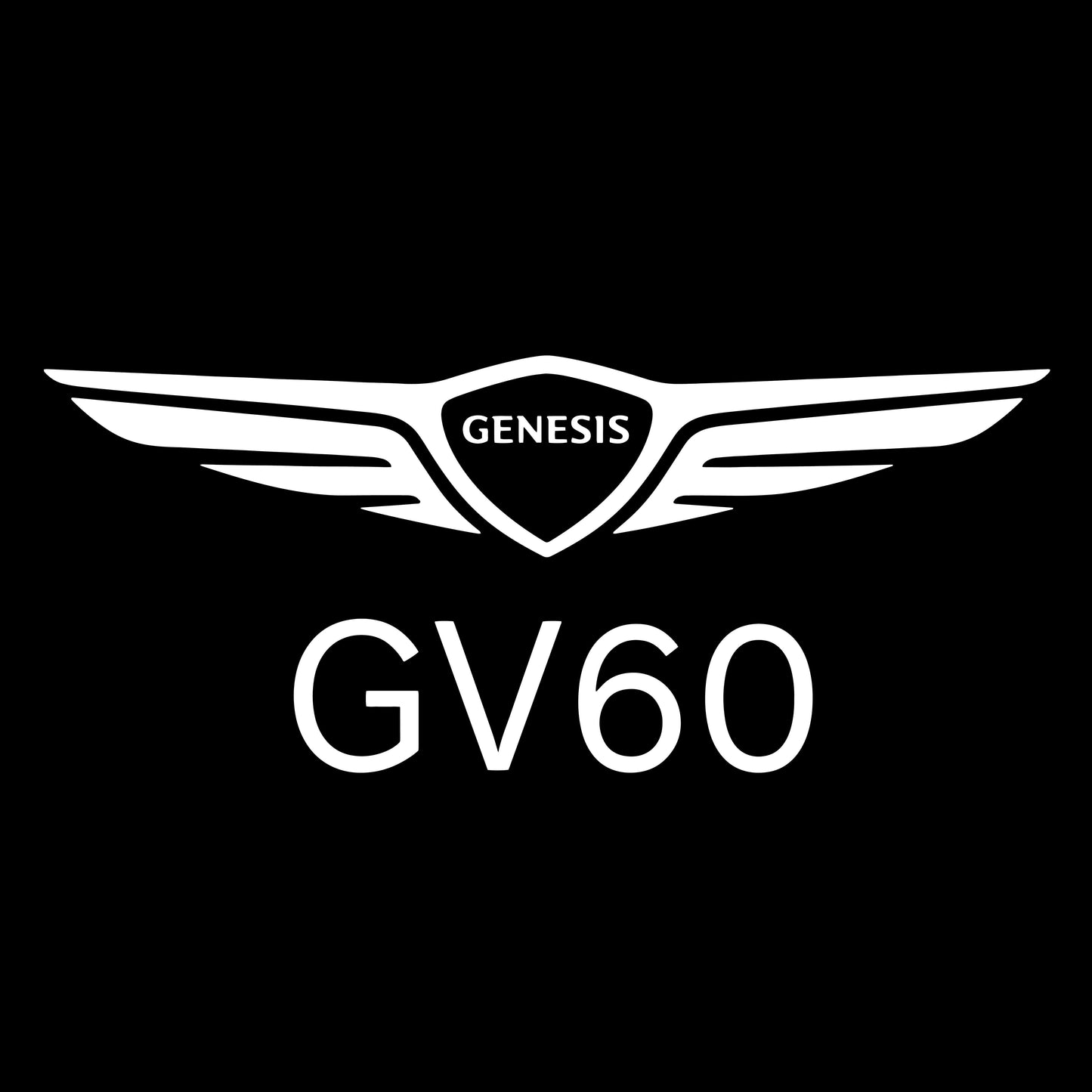 Genesis GV60 Door Stick On Puddle Lights Various Designs 2023-2026