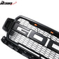 2018-2020 Ford F150 R Style Front Bumper Hood Grille Matte Black