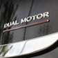 Performance Tail Dual Motor Badge for Tesla | ABS | 2 Colors | 3M Adhesive