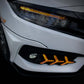 2016-2018 Honda Civic 10th Gen Sedan Front Bumper DRL Turn Signals — V7