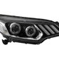 Honda Fit/Jazz 3rd Gen(GK/GH/GP) Black Demon Eyes Dual Beam Projector [Mustang Style] Headlights (2015 - 2020)