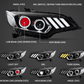 Honda Fit/Jazz 3rd Gen(GK/GH/GP) Black Demon Eyes Dual Beam Projector [Mustang Style] Headlights (2015 - 2020)
