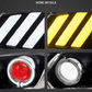 Honda Fit/Jazz 3rd Gen(GK/GH/GP) Black Demon Eyes Dual Beam Projector [Mustang Style] Headlights (2015 - 2020)