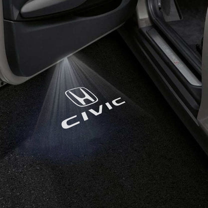 Honda Civic and Civic Hybrid Premium Door Puddle Lights Various Designs 2005-2015