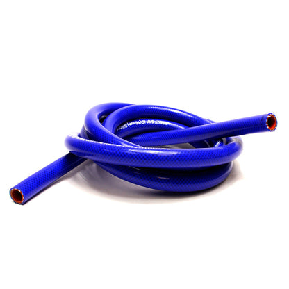 HPS 1/8" ID Blue High Temp Reinforced Silicone Heater Hose Tubing, 3mm ID