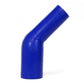 HPS 1" - 1-3/8" ID, Silicone 45 Degree Elbow Reducer Coupler Hose, High Temp 4-ply Reinforced, Blue, 25mm - 35mm ID