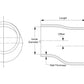 HPS Performance Products HPS 2" - 2-1/2" Silicone Offset Reducer Coupler Hose, High Temperature 4-ply Reinforced