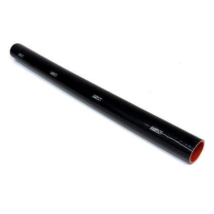 HPS 1-1/2" ID, 3 Feet Length, Silicone Straight Coupler Coolant Tube Hose, High Temp 4-ply Reinforced, Black, 38mm ID
