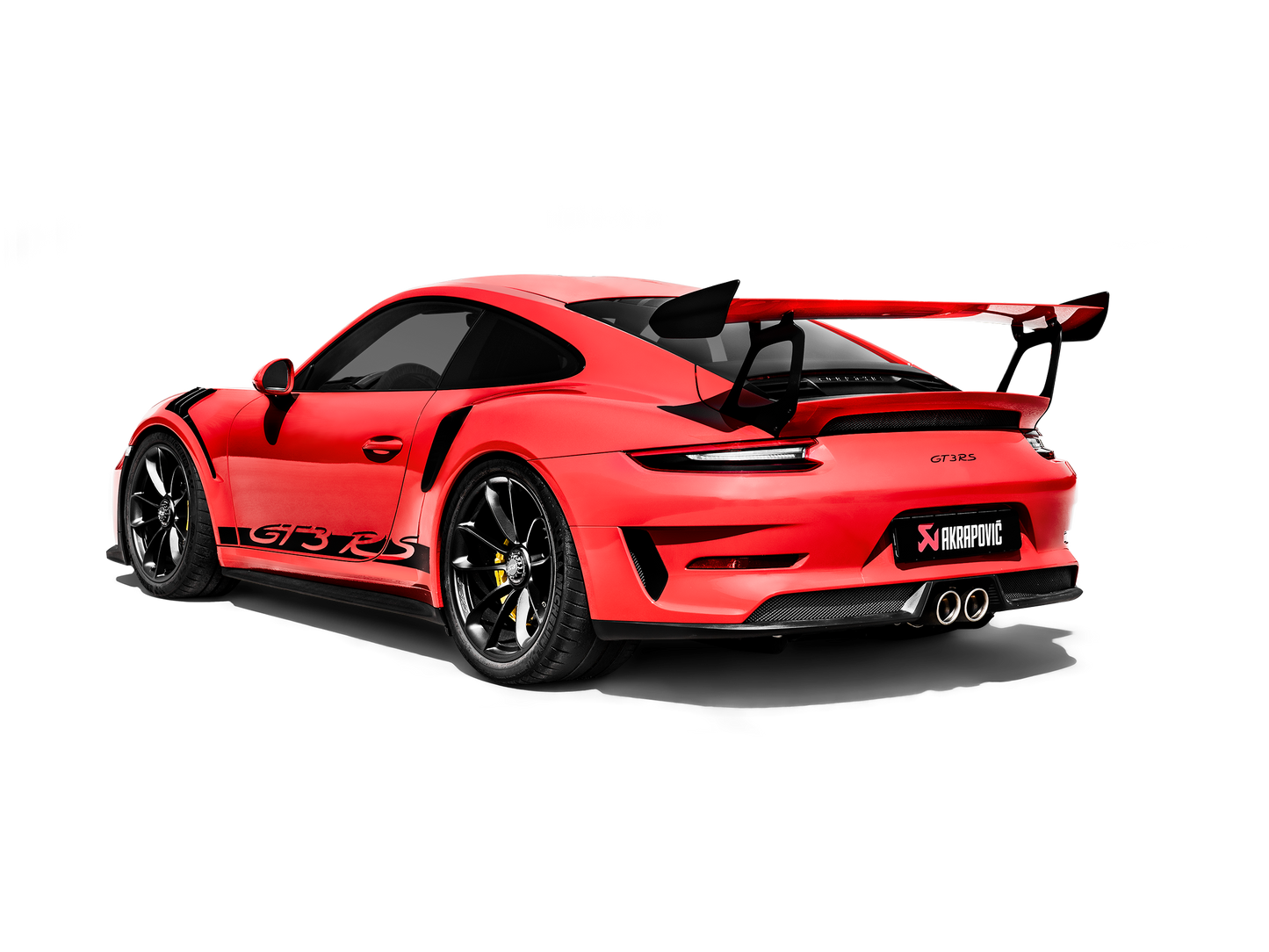 Akrapovic 2018 Porsche 911 GT3 RS (991.2) Slip-On Race Line (Titanium) w/Titanium Tips