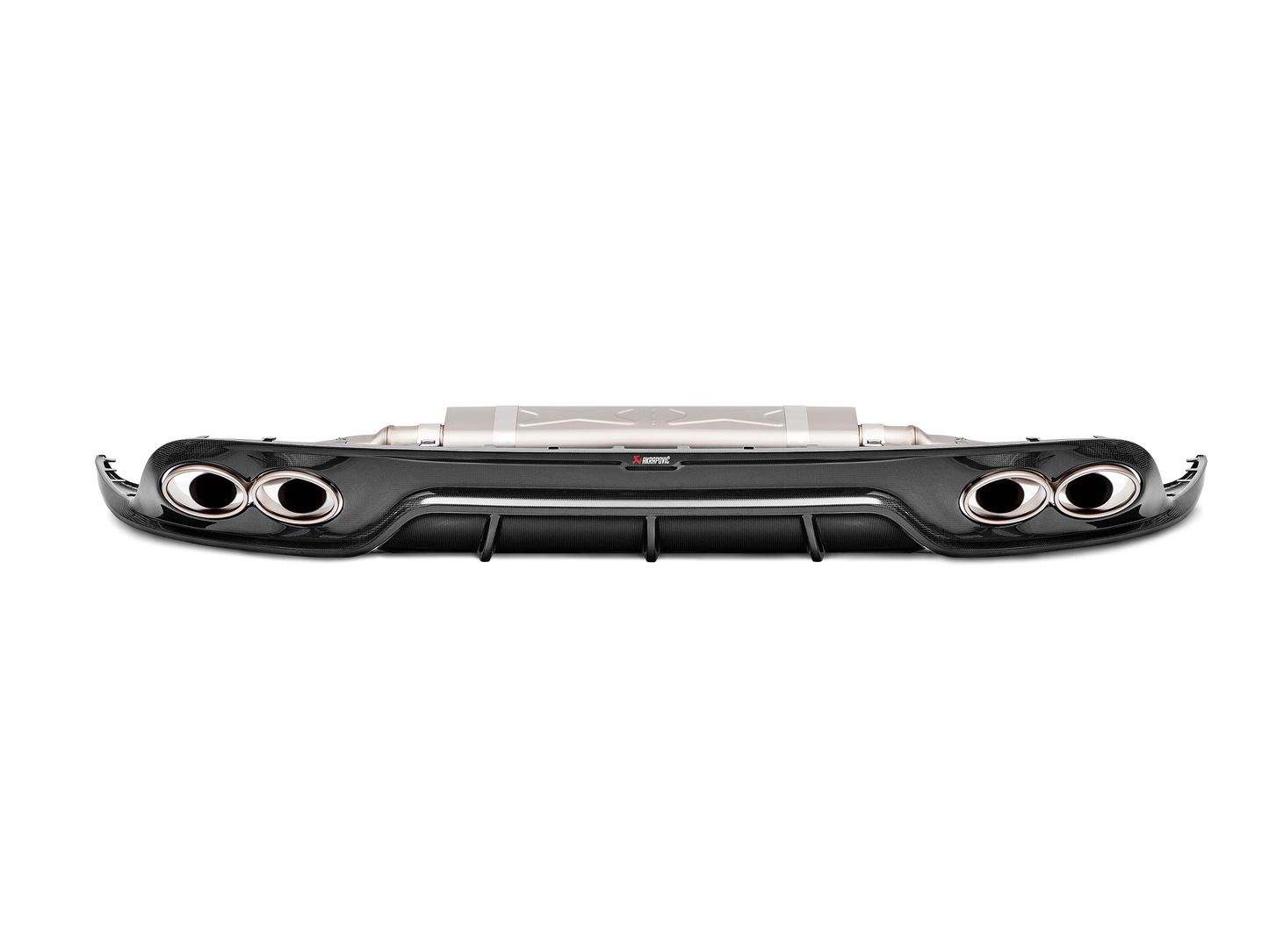 Akrapovic 16-17 Porsche 911 Turbo/Turbo S (991.2) Slip-On Line (Titanium) w/ Tips & Gloss Diffuser