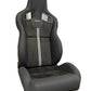 SPDZ1 GT1 Racing Seats Black Leather/Black Suede/Double Stripe