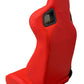 SPDZ1 Katana Racing Seats Red Leather with White Cross Stitch Reclinable