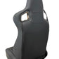 SPDZ1 Katana Racing Seats Black Leather with White Cross Stitch Reclinable