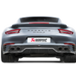 Akrapovic 16-17 Porsche 911 Turbo/Turbo S (991.2) Slip-On Line (Titanium) w/ Tips & Gloss Diffuser