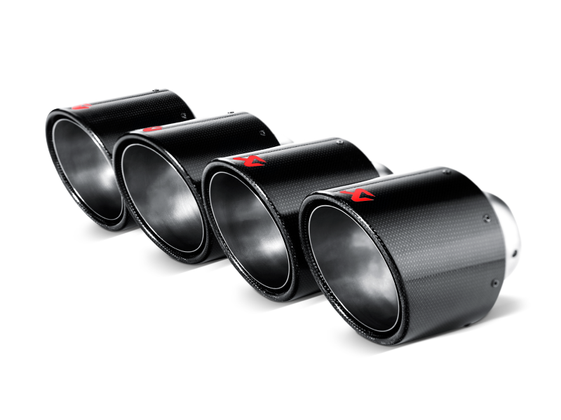 Akrapovic Replacement Carbon Fiber Tail Pipe - Single (Left Inside for S-AU/TI/6H)