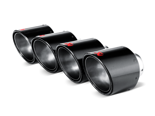 Akrapovic Replacement Carbon Fiber Tail Pipe - Single (Left Inside for S-AU/TI/6H)