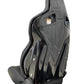 SPDZ1 GT1 Racing Seats Black Leather/Black Suede/Double Stripe