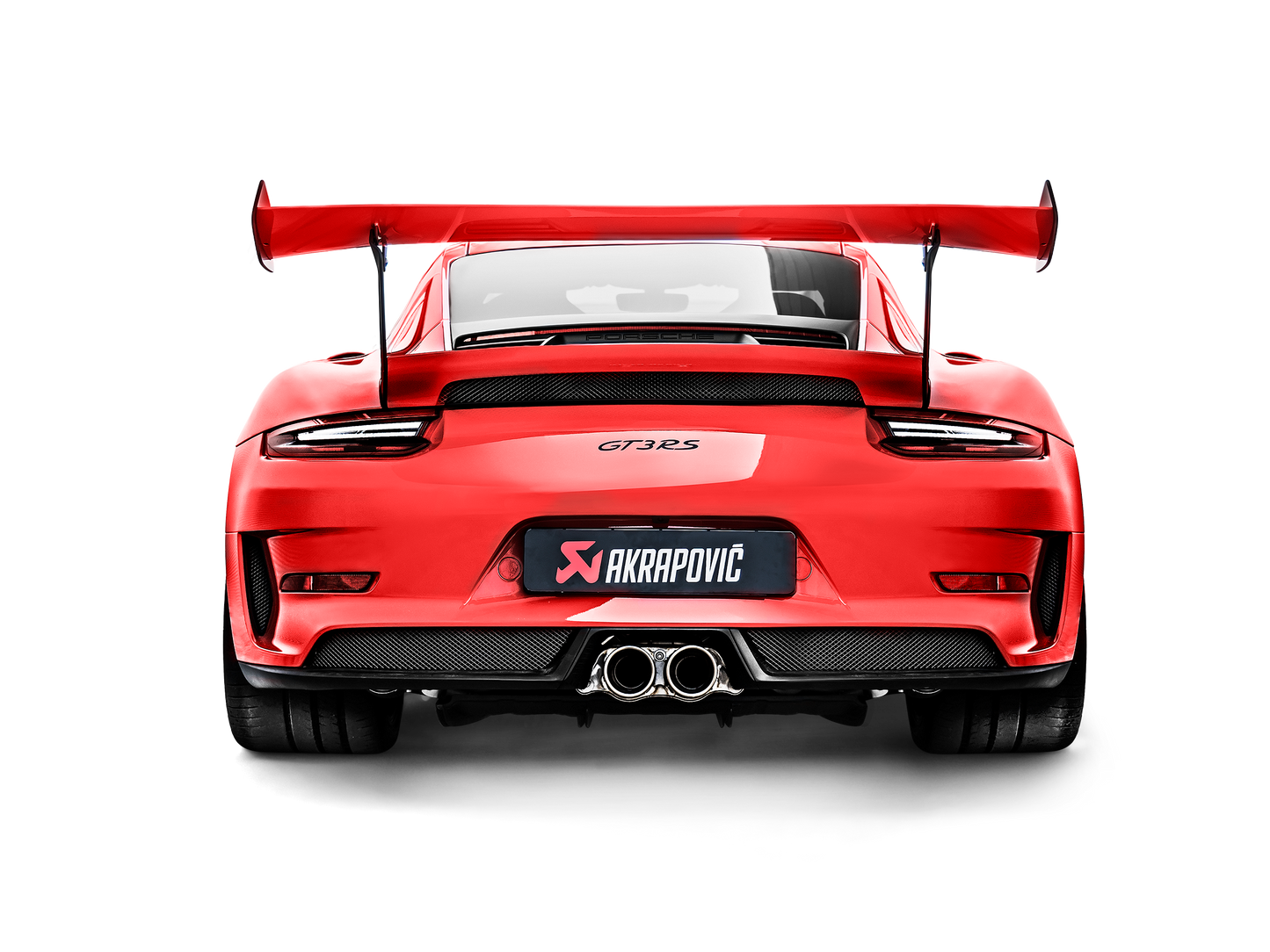 Akrapovic 2018 Porsche 911 GT3 RS (991.2) Slip-On Race Line (Titanium) w/Titanium Tips