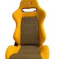 SPDZ1 Canary SR3 Racing Seats Yellow Cloth/Kevlar Mesh Reclinable